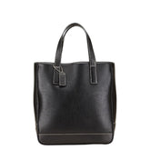 コーチ ステッチ モチーフ ハンドバッグ トートバッグ 7787 ブラック レザー レディース COACH 【中古】